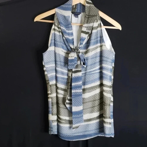 Banana Republic | Top | Size S | Blue and Taupe - Picture 1 of 5